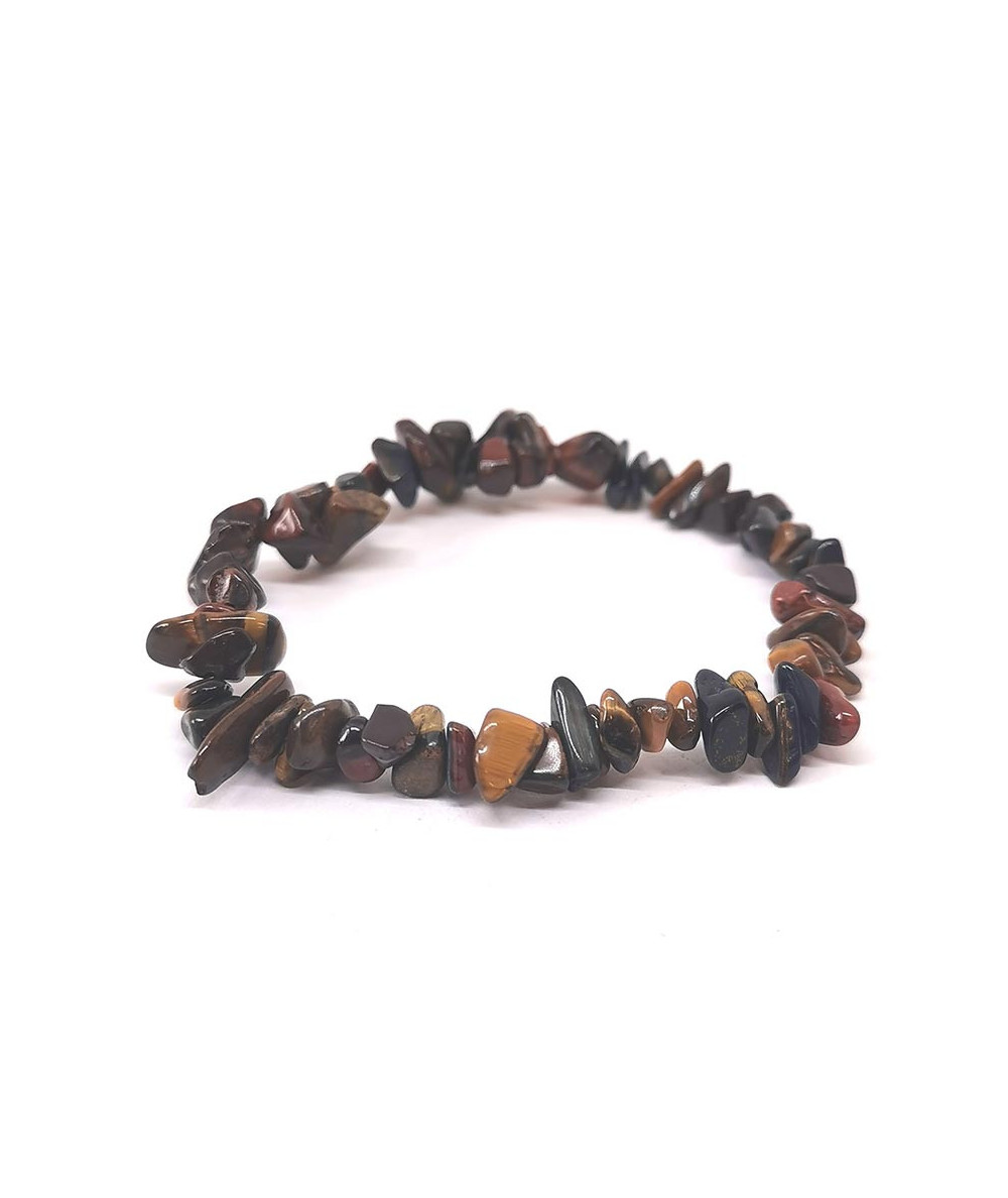 3 Yeux (Oeil De Tigre Faucon Taureau) - Bracelet Baroque (Chips) Ou Grains