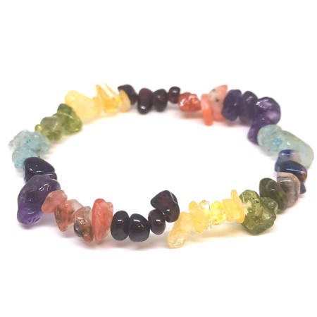 7 Chakras - Bracelet Baroque (Chips)