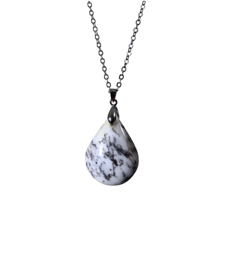 Agate Dendrite (Dendritique) - Pendentif Bélière