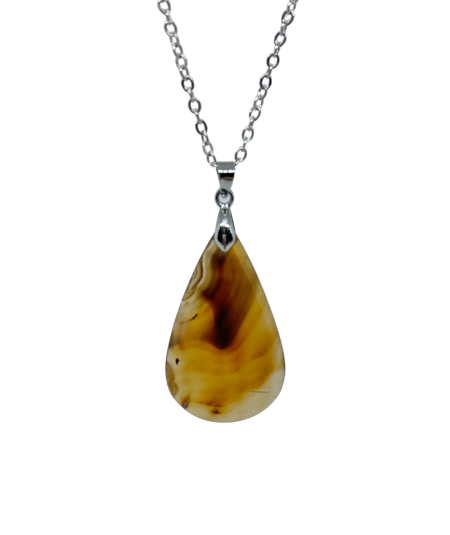 Agate du Montana - Pendentif Bélière