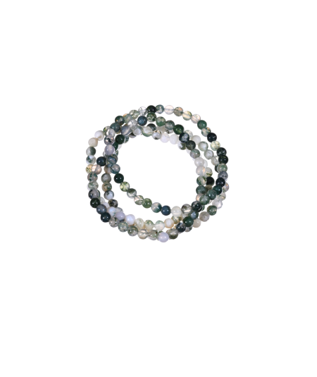 Agate Mousse - Bracelet Boules Enfant