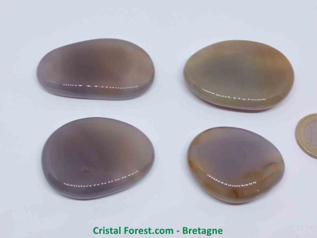 Agate Naturelle - Galet Plat