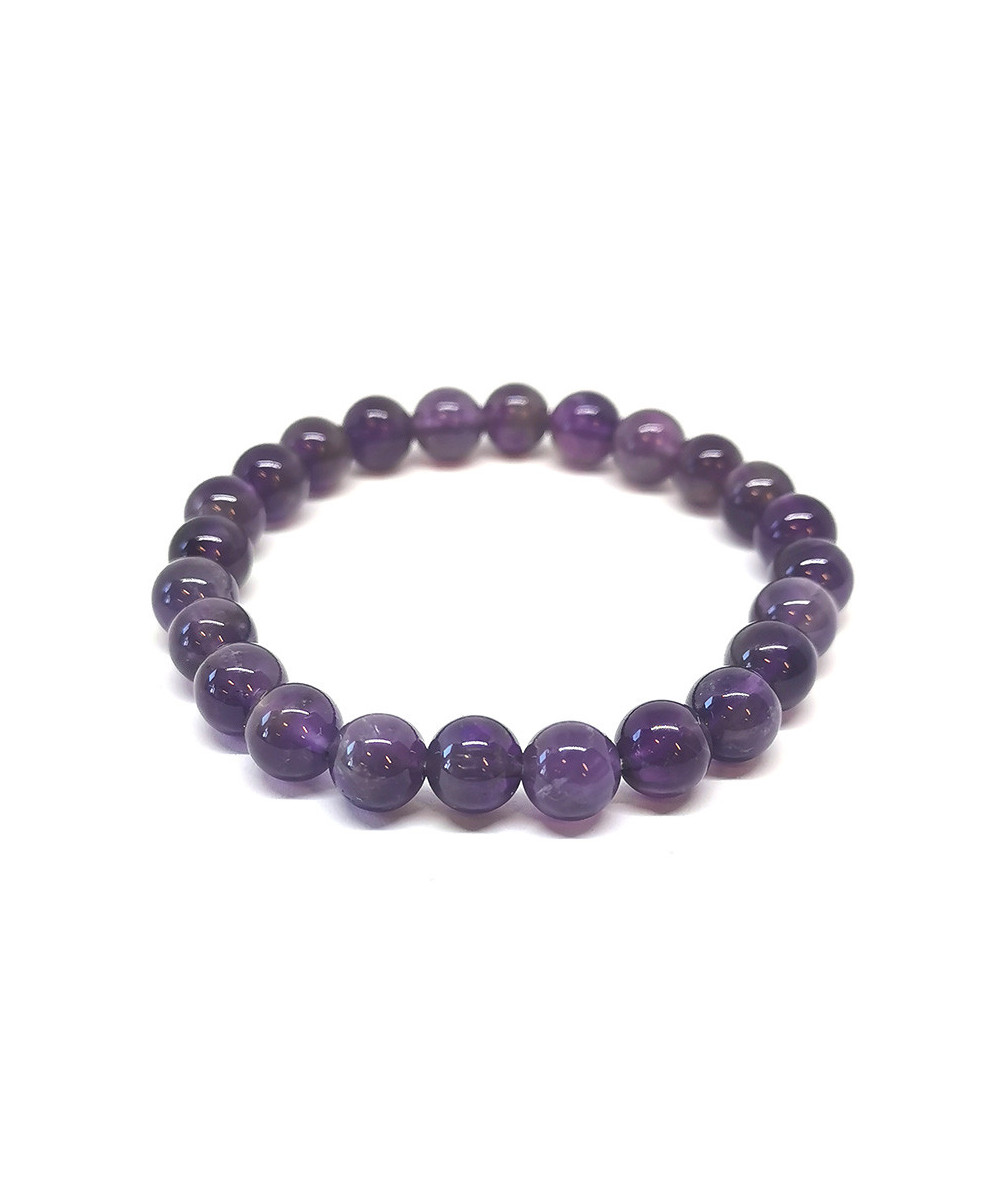 Améthyste - Bracelet Boules