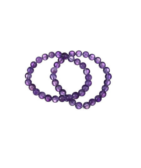 Améthyste - Bracelet Boules Enfant