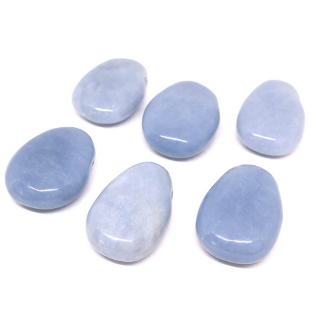 Angélite (Anhydrite) - Pendentif Pierre Percée