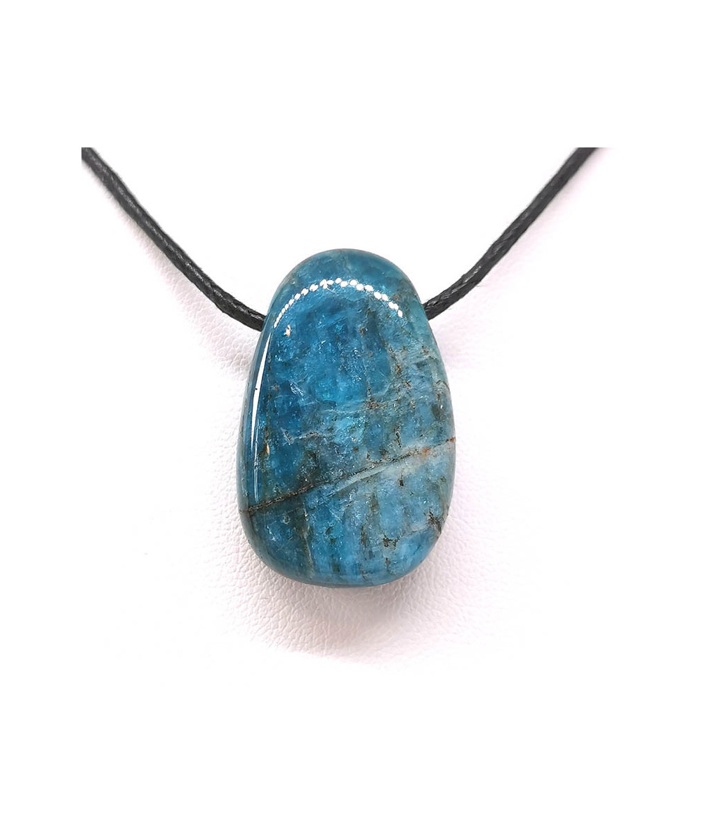 Apatite Bleue - Pendentif Pierre Percée
