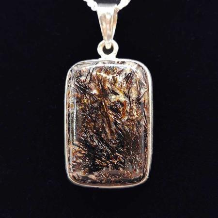 Astrophyllite - Pendentif Serti Argent