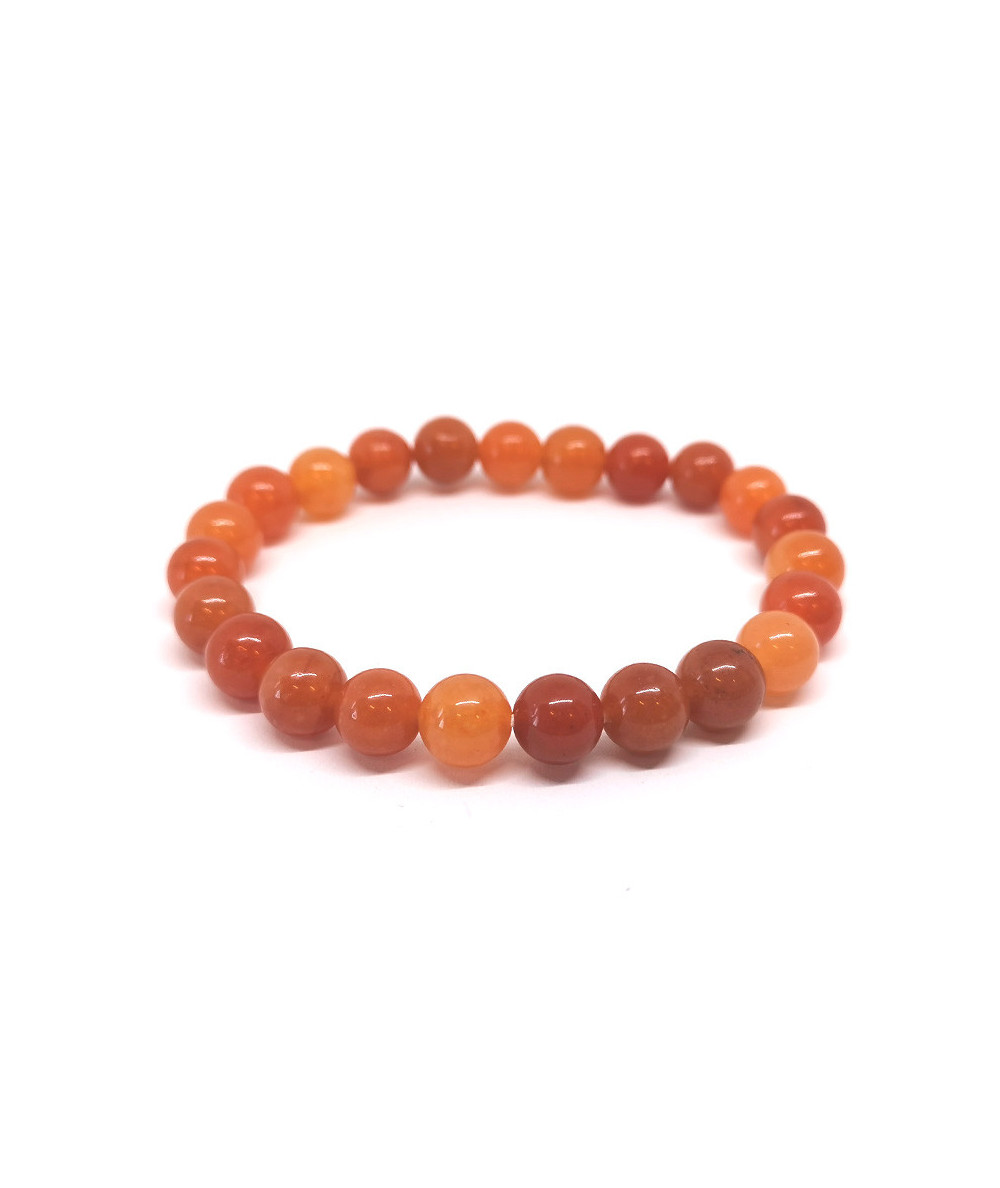 Aventurine Orange - Bracelet Boules 8 Mm