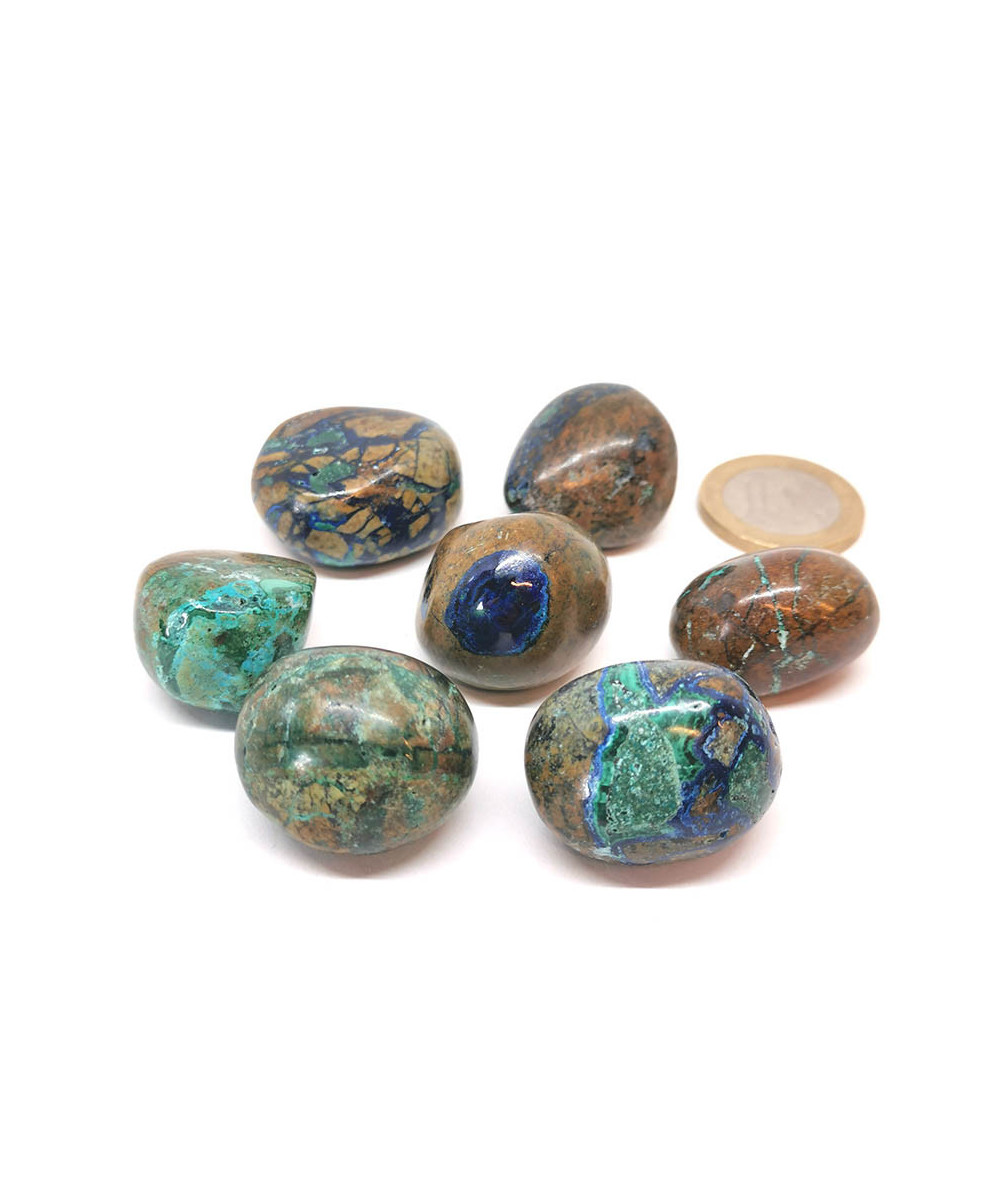 Azurite-Malachite - Pierre Roulée