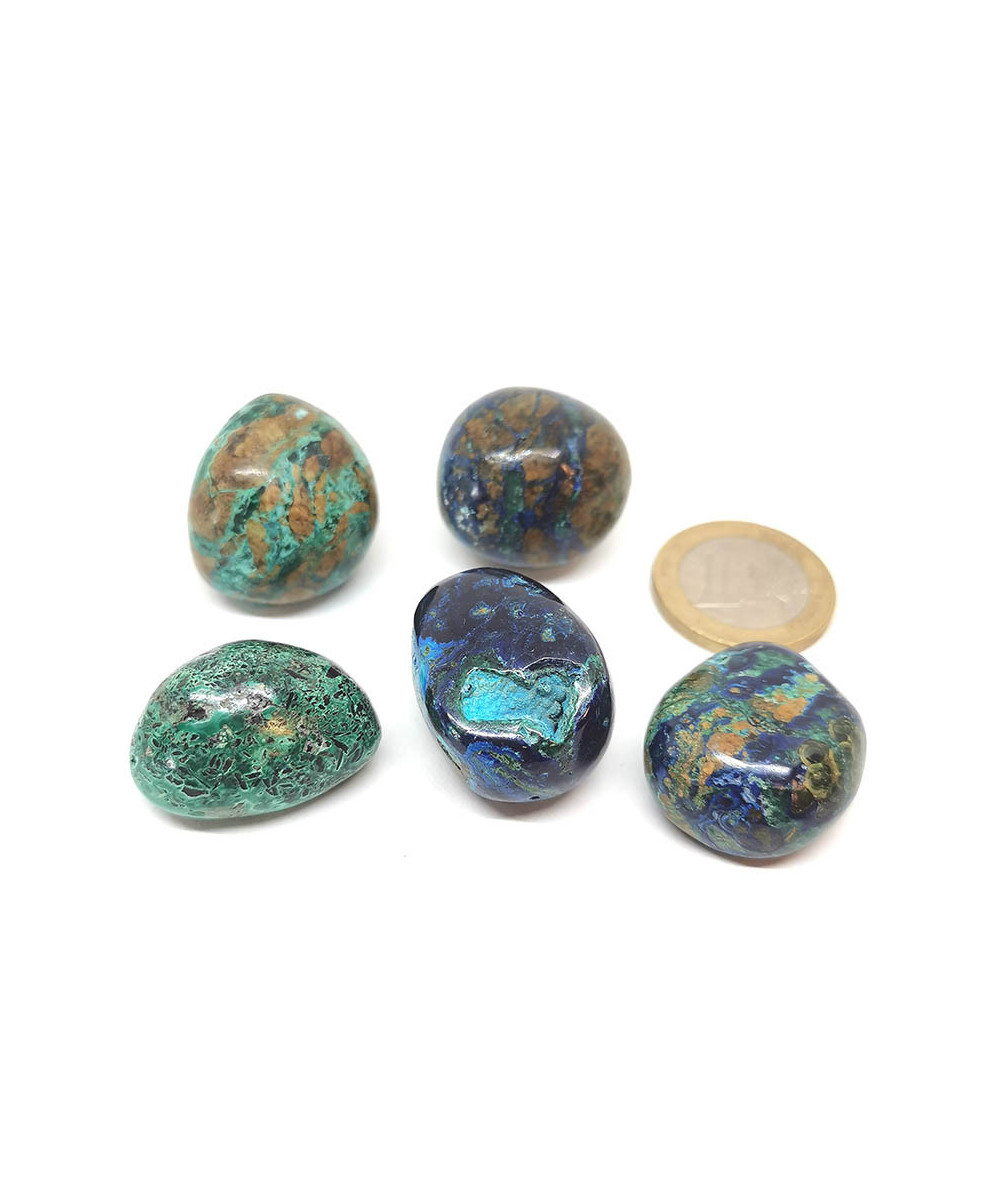 Azurite-Malachite - Pierre Roulée - Extra