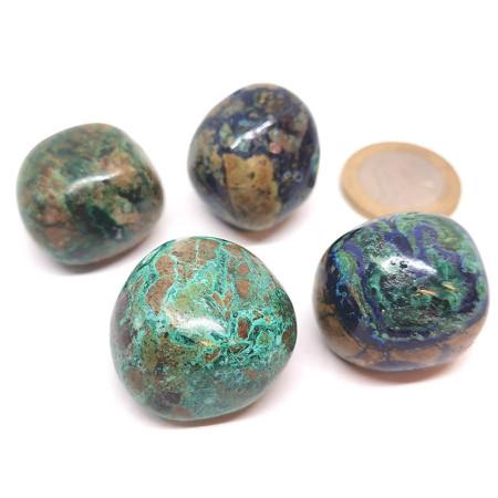 Azurite-Malachite - Pierre Roulée - Extra