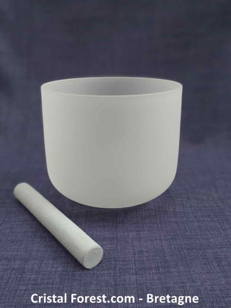 Bol de Cristal Chantant "Givré" - Notes Pures - 35 cm