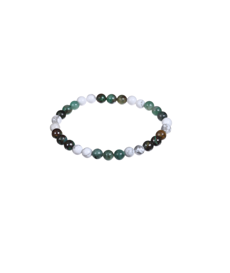 Bracelet Astro Balance – Chrysocolle Howlite & Émeraude