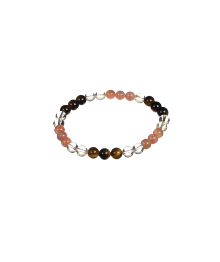 Bracelet Astro Lion – Citrine Pierre de soleil & Œil de tigre