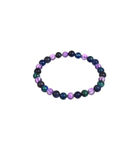 Bracelet Astro Verseau – Azurite malachite Améthyste & Sodalite