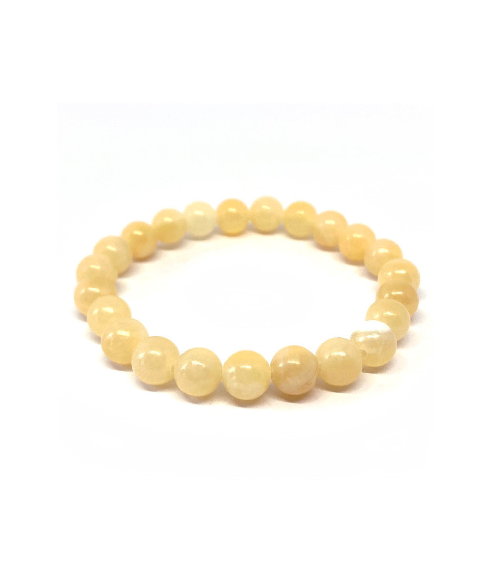 Calcite Jaune-Orangée - Bracelet Boules