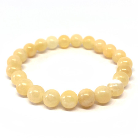 Calcite Jaune-Orangée - Bracelet Boules