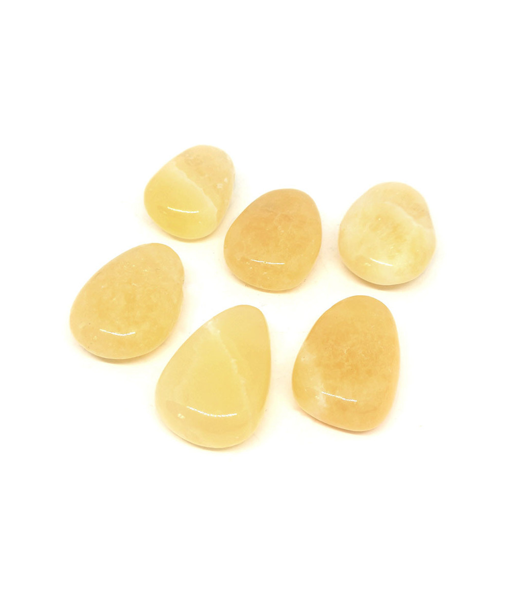 Calcite Jaune - Pendentif Pierre Percée
