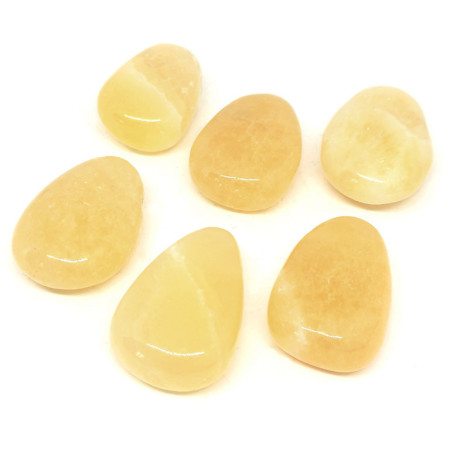 Calcite Jaune - Pendentif Pierre Percée