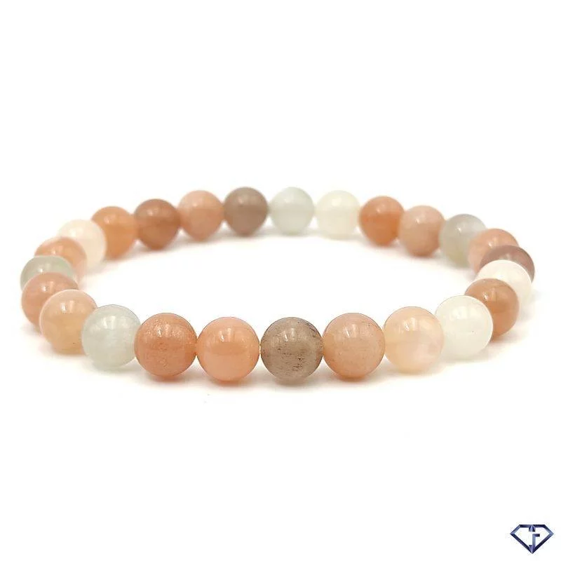 Bracelet en Pierre de Lune tricolore