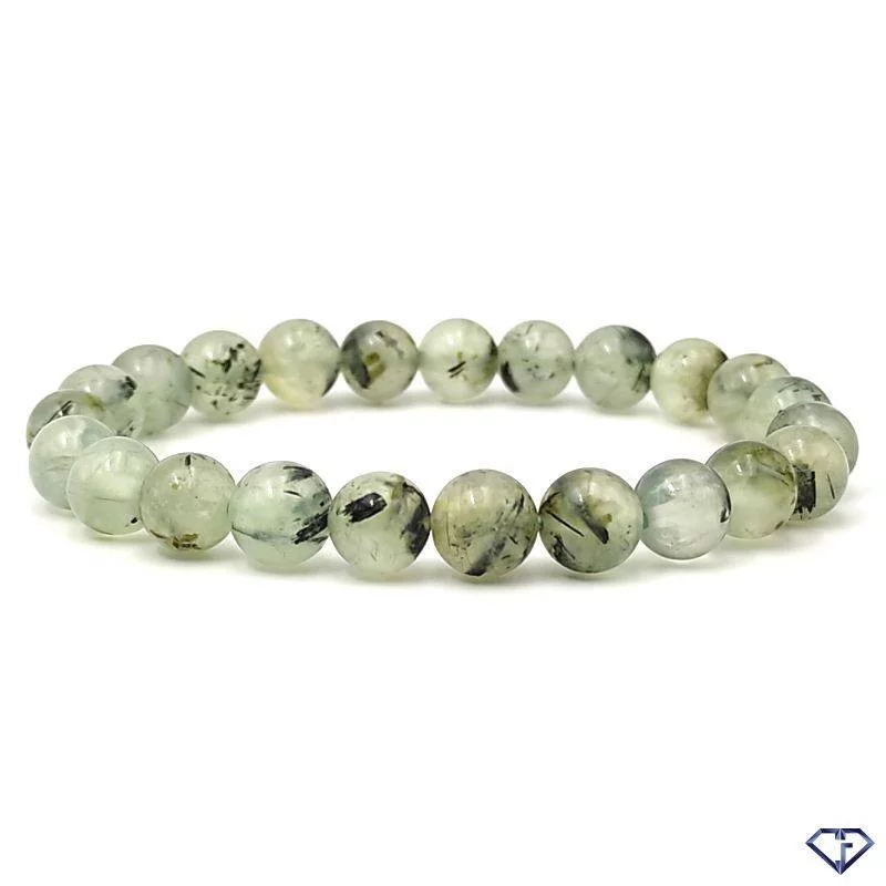 Bracelet en Préhnite sur épidote