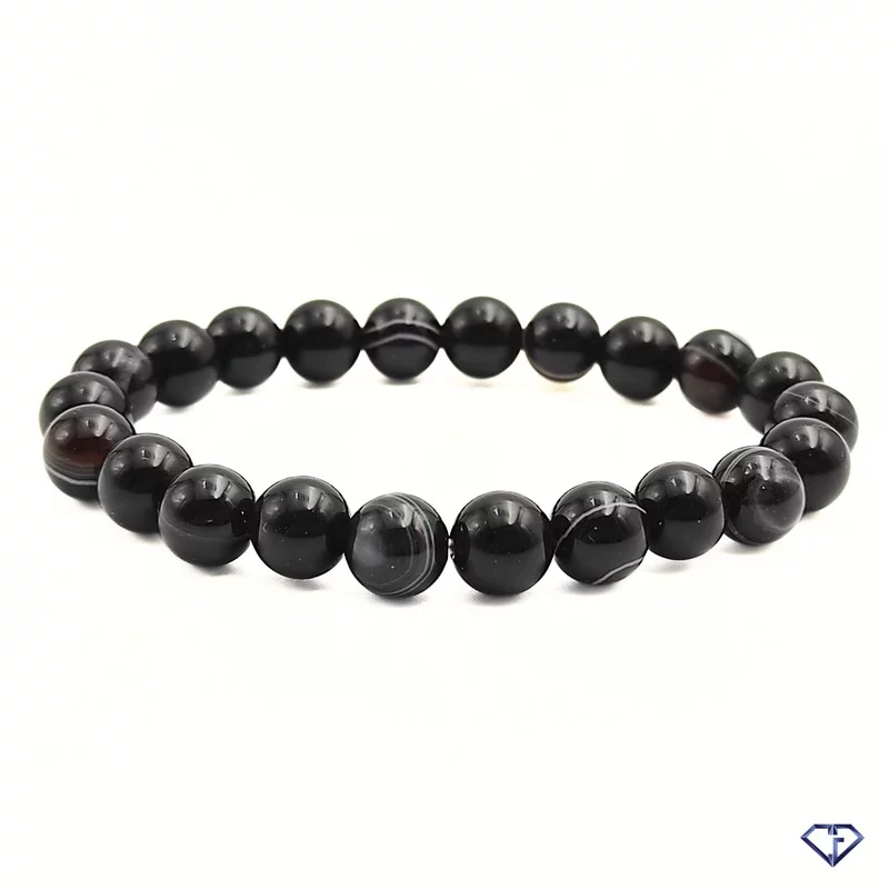 Bracelet Noir - Chakra Racine