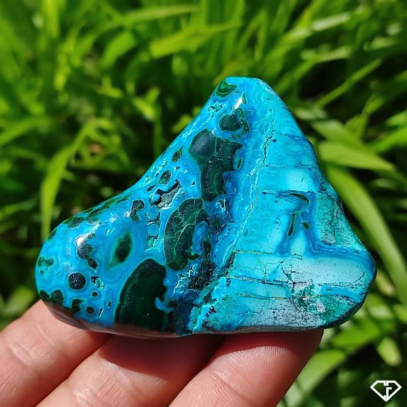 Chrysocolle Malachite polie