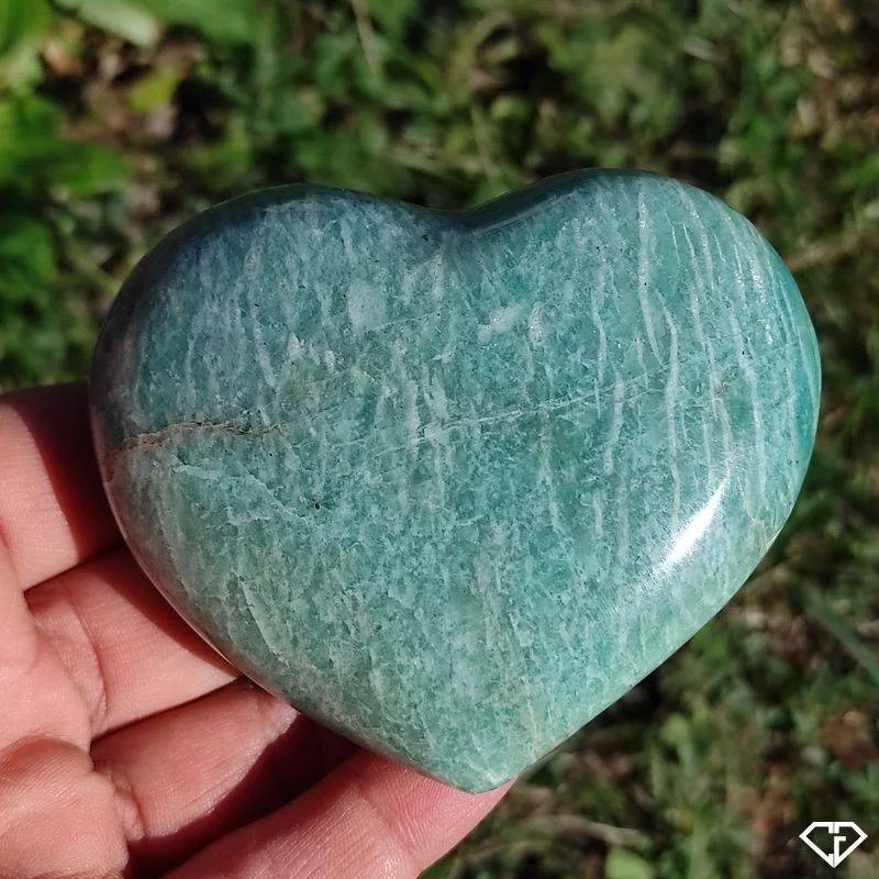 Cœur en Amazonite