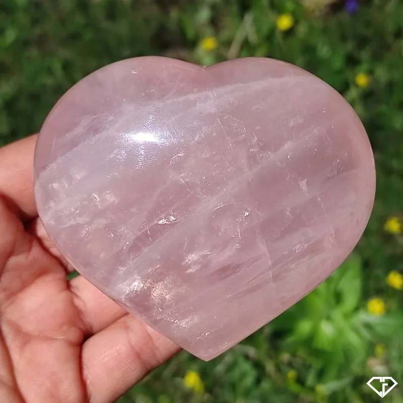 Cœur en Quartz Rose