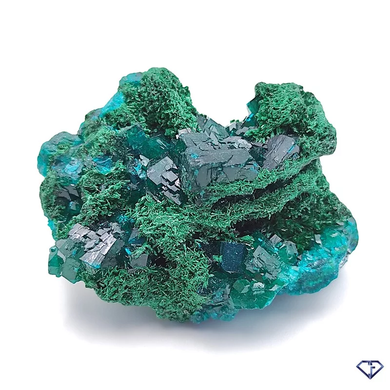 Dioptase Malachite et Chrysocolle brute