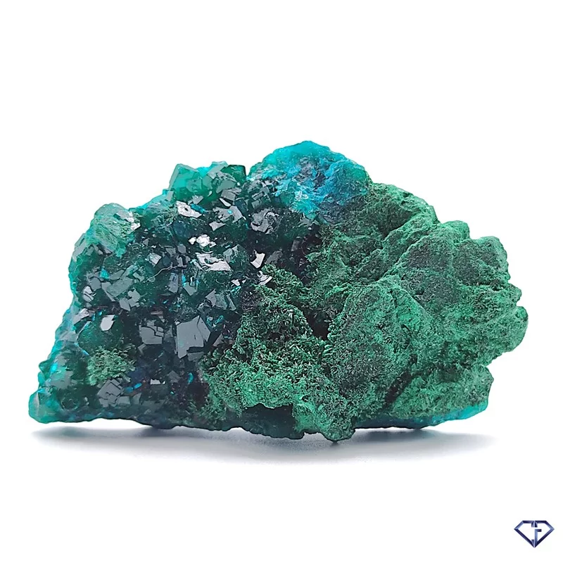 Dioptase Malachite et Chrysocolle brute