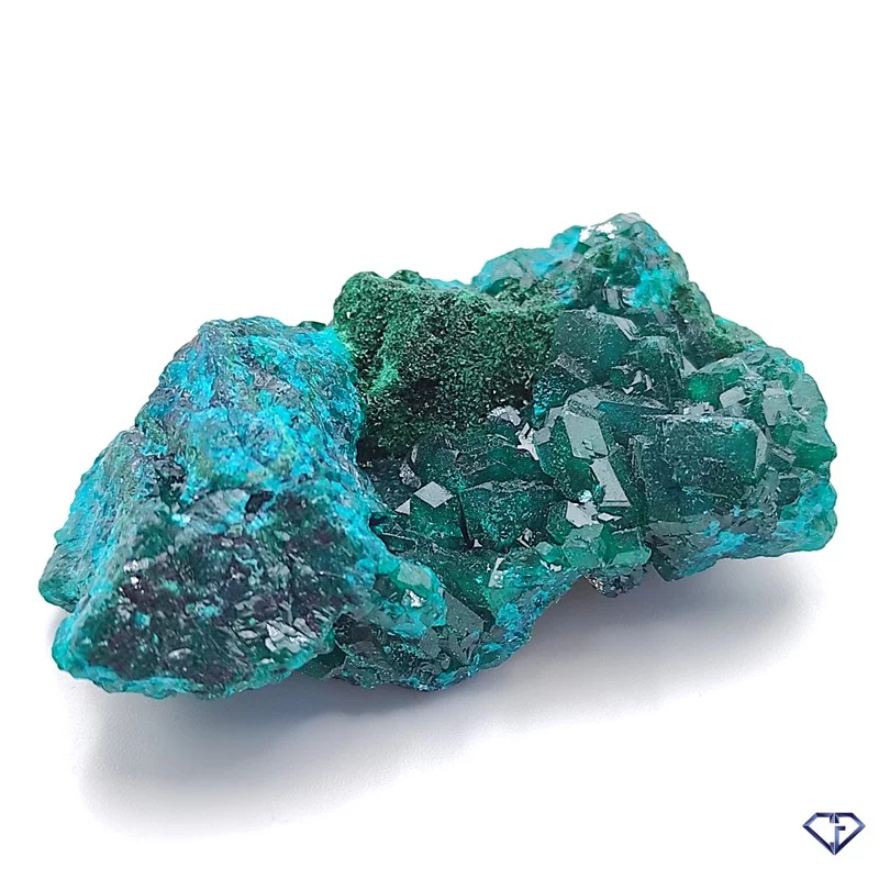 Dioptase Malachite et Chrysocolle brute