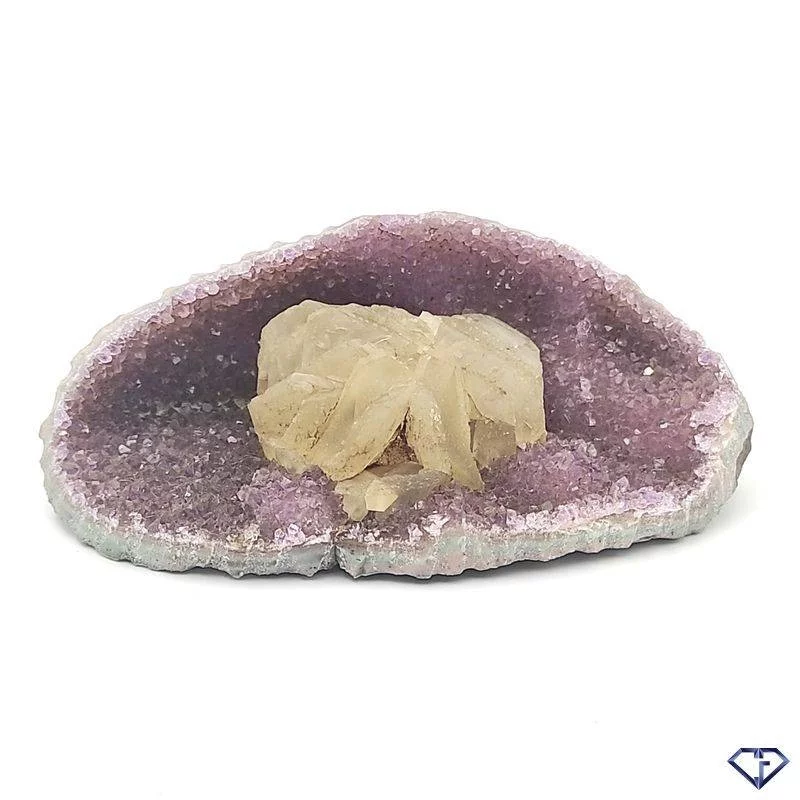 Druse d'Améthyste et Calcite