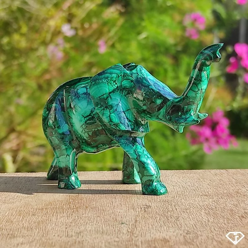 Éléphant en Malachite
