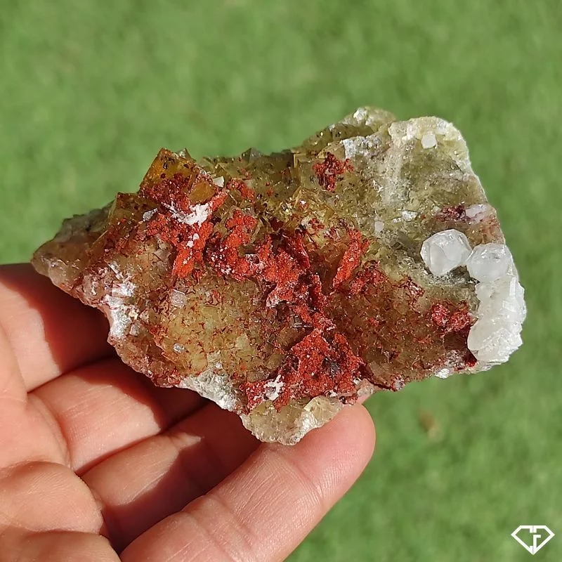 Fluorite et Calcite brute