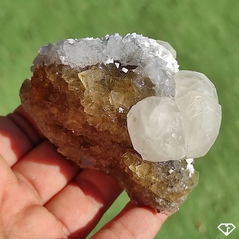 Fluorite et Calcite brute