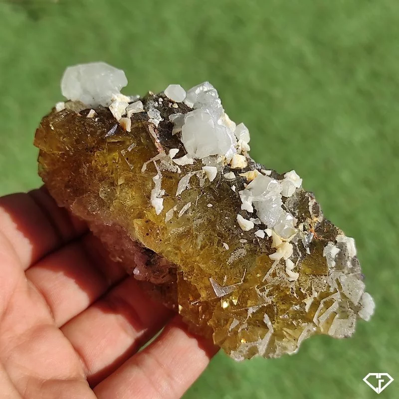 Fluorite et Calcite brute