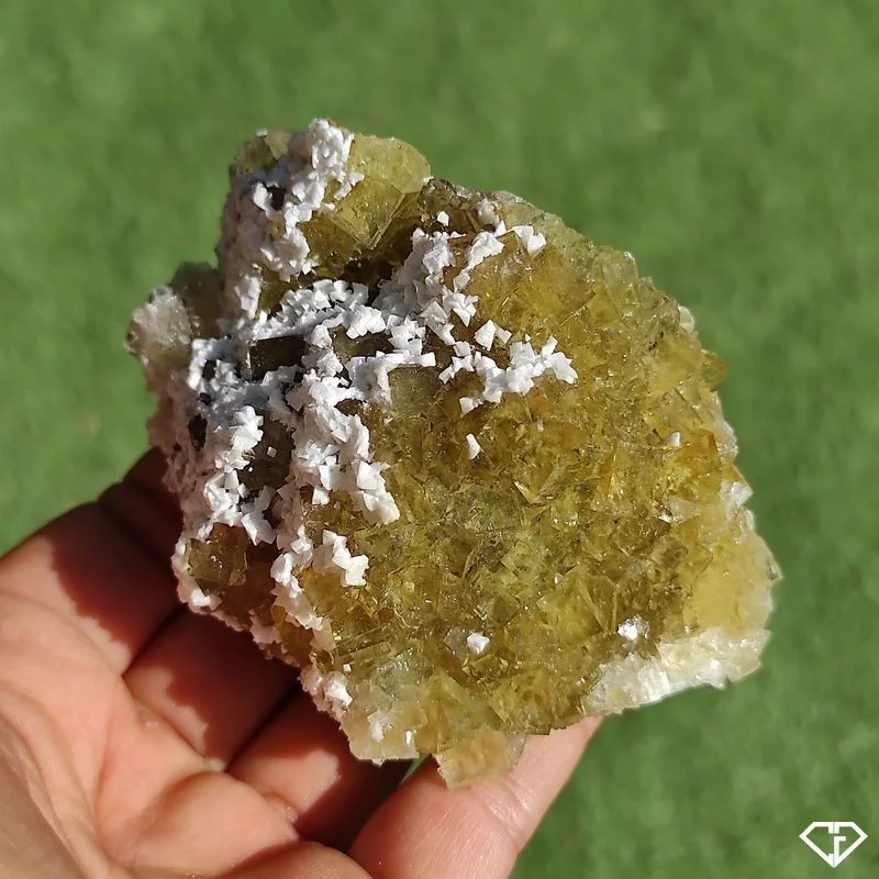 Fluorite et Calcite brute