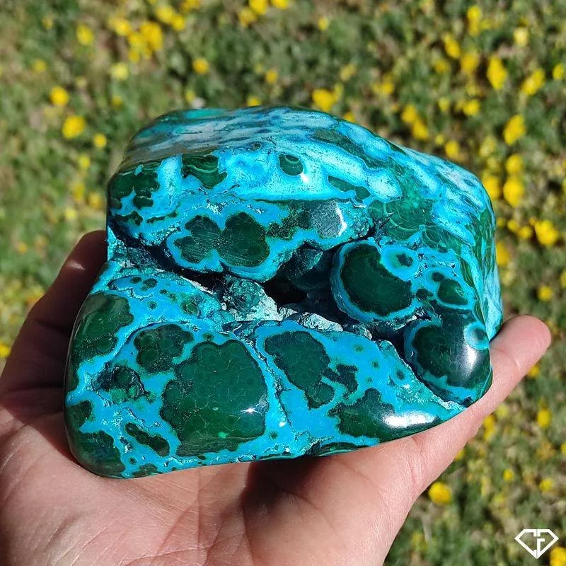 Malachite Chrysocolle naturelle