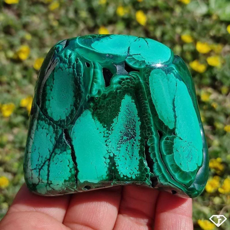 Malachite naturelle