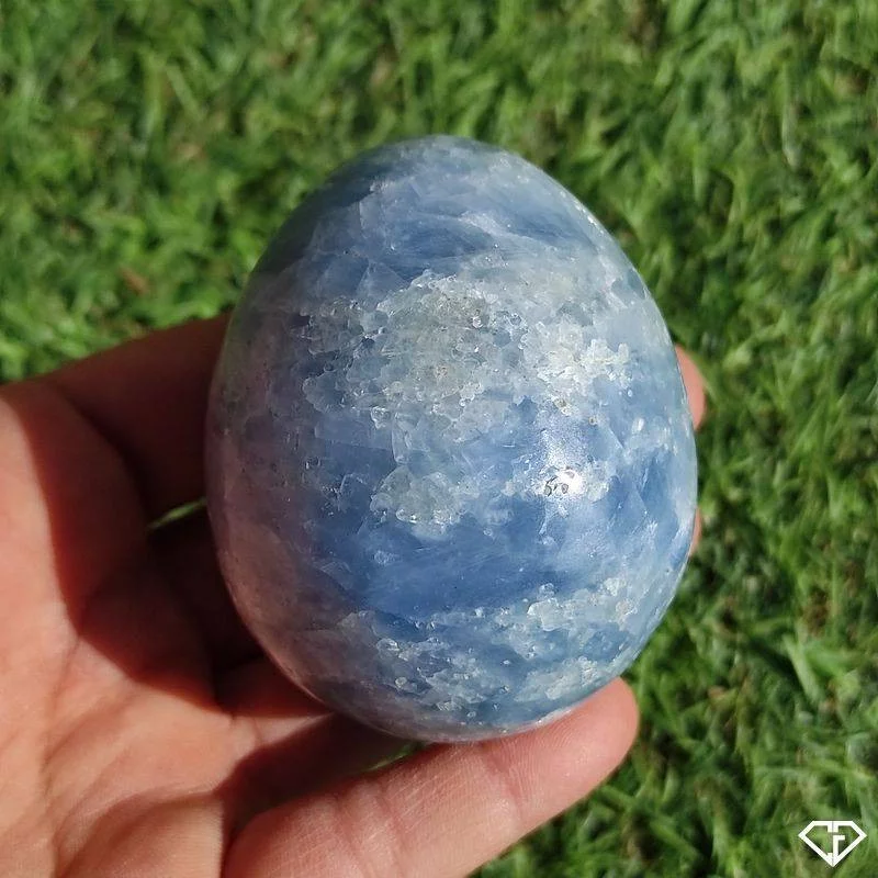 Œuf en Calcite bleue