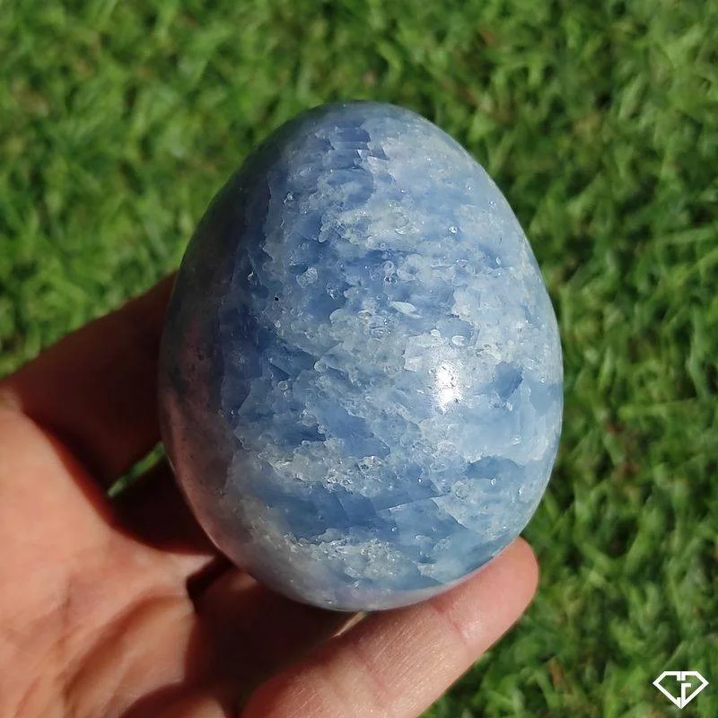 Œuf en Calcite bleue
