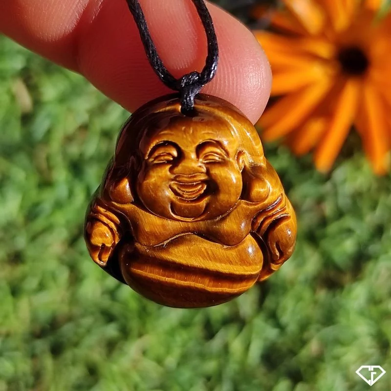 Pendentif Bouddha en Œil de Tigre