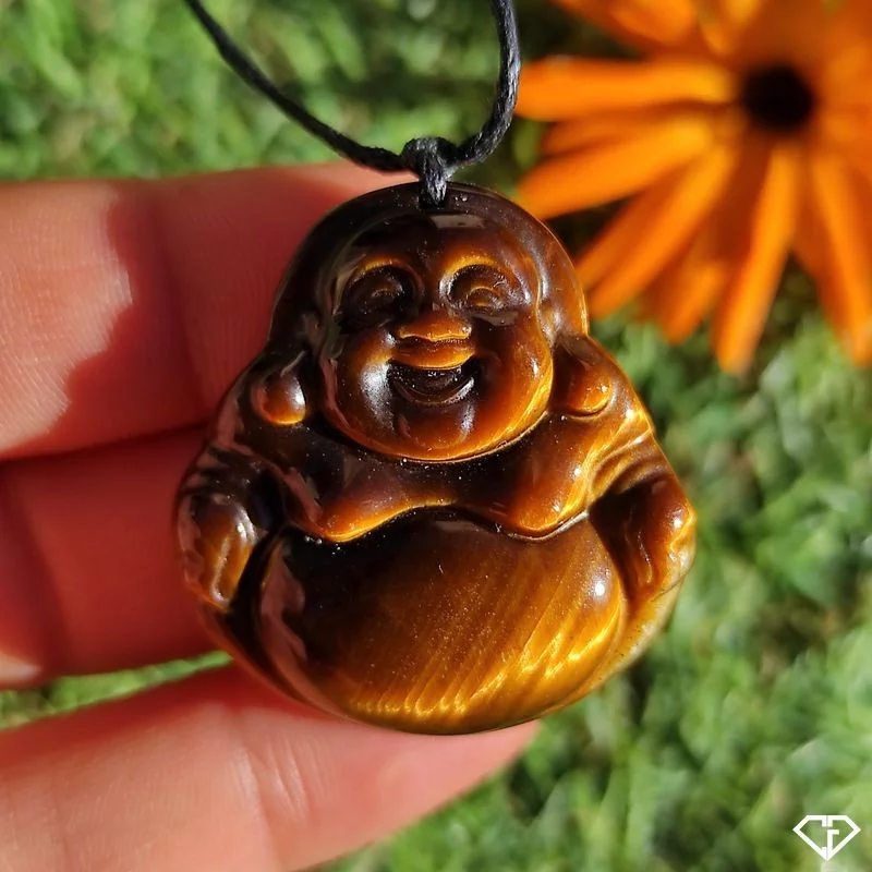 Pendentif Bouddha en Œil de Tigre