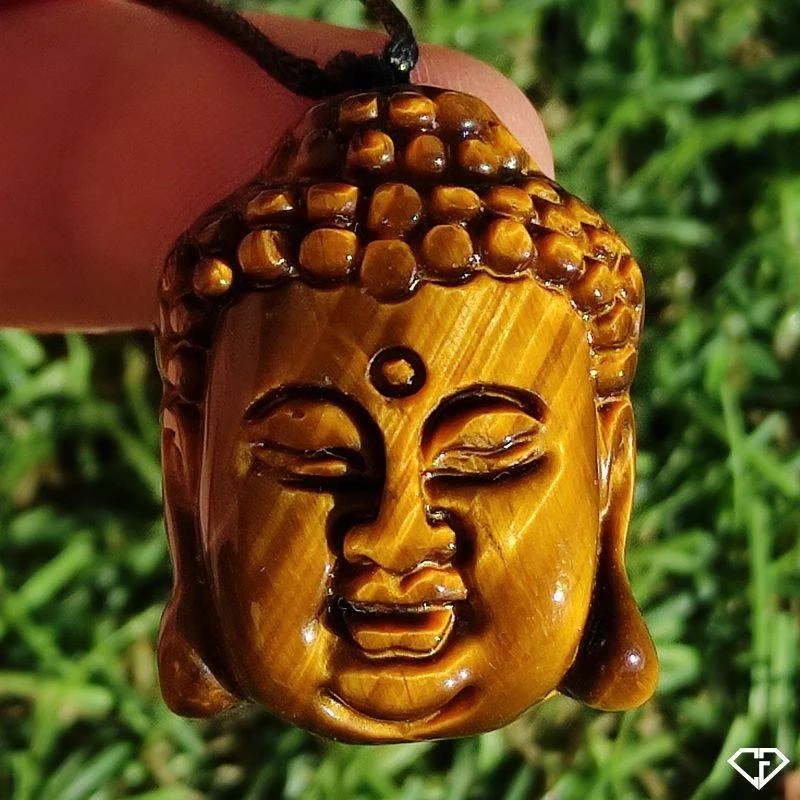 Pendentif Bouddha en Œil de Tigre