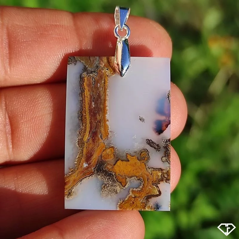 Pendentif en Agate paysage
