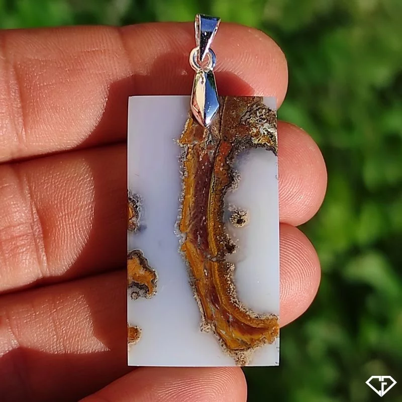 Pendentif en Agate paysage