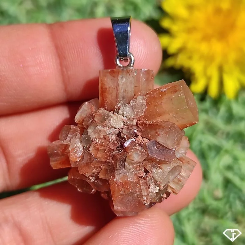 Pendentif en Aragonite