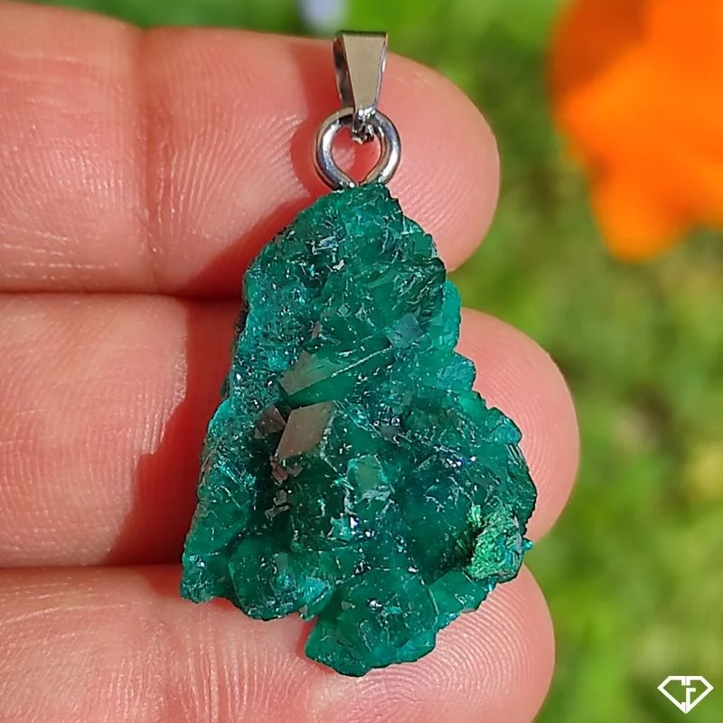 Pendentif en Dioptase
