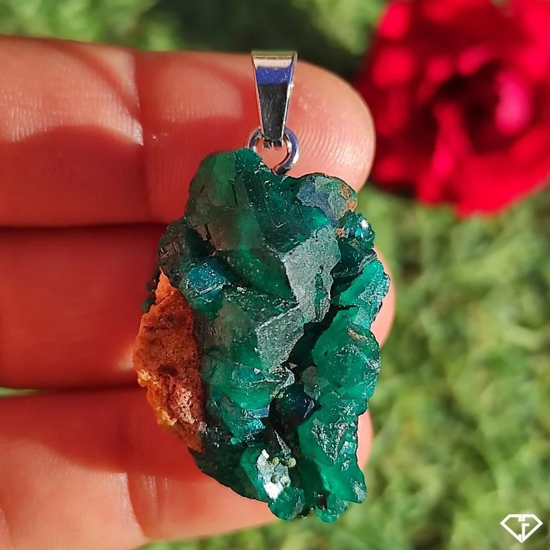 Pendentif en Dioptase